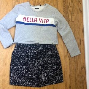 Gorgeous IKKS 2-in-1 dress and sweatshirt